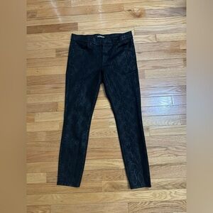 Express Women's Dark Patterned Skinny Jeans